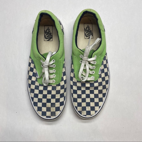 Vans Other - VAN DOREN size 12 Green with Checkerboard